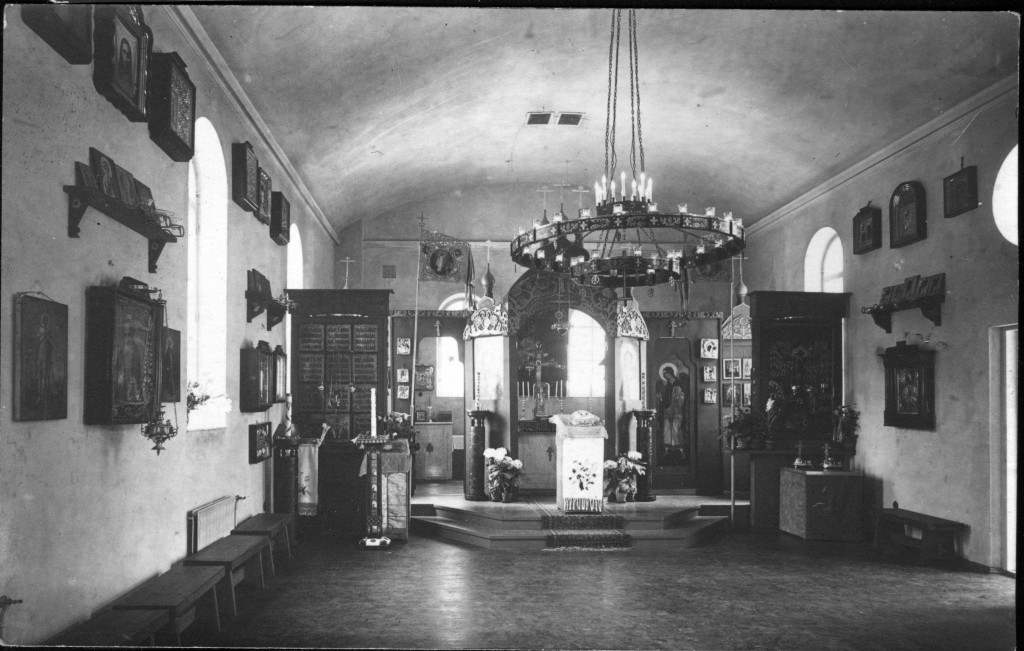 Kyrkans interiör under påskveckan 1939.